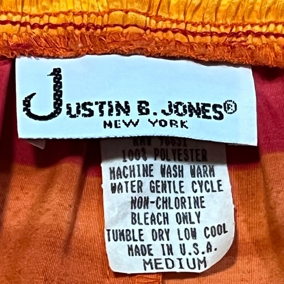 Justin B. Jones High Waisted Pink, Red, Colorful Striped Shorts Sz M - Picture 3 of 7